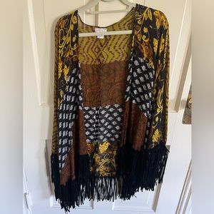 Free People Kimono with Fringe